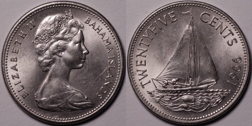 Bahamas 1966 centesimi 6 - bahamas,