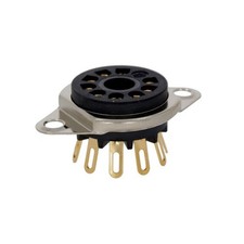 Belton VTB9-ST2, zoccolo noval da chassis in micalex, GOLD pins