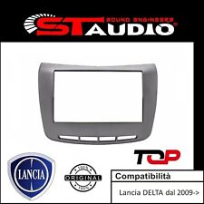 MASCHERINA RADIO 2 DIN LANCIA DELTA '09->'14 VERSIONE SENZA NAVIGATORE - SILVER