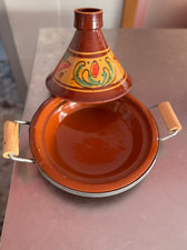 Tajine 22 cm in Terracotta Dipinta a Mano – Pentola Tradizionale Marocchina