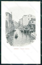 Venezia Città Canale Interno Barche cartolina RT7174