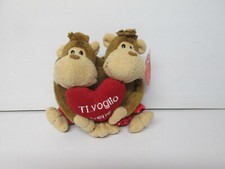 SV 135-SCIMMIA CIKA peluche abbracc con cuore TI VOGLIO BENE S. valentino
