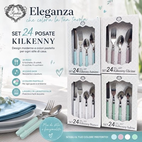 Set posate 24pz manico - set,