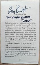 ORIGINAL AUTOGRAPHED DOCTOR WHO BOOK PAGE GREG BENNETT Van Statten Guard