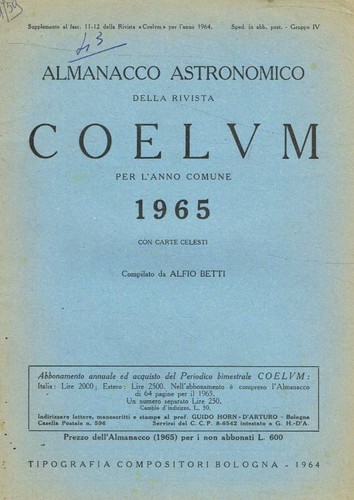 Almanacco astronomico della