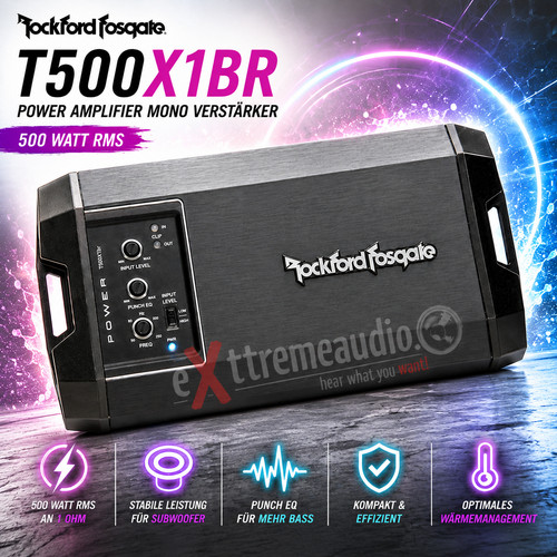 Rockford fosgate t500x1br - rockford,