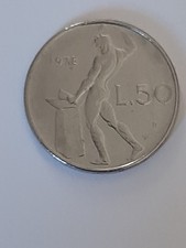Moneta italia lire vulcano - moneta, 50