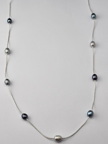Collana stazione perle acqua - perle,