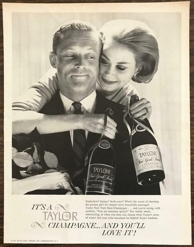 Coppia pubblicità vini taylor - pubblicità,