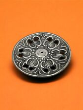 Aureola traforata per Statue scre 7 Cm Diametro Metallo Bagno Argento 