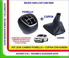 Pomello + Cuffia leva cambio COMPATIBILE con LANCIA YPSILON Y 5 Marce dal 2015