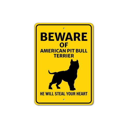 Insegna american pit bull - pit,
