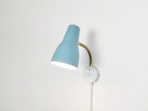 Lampada parete blu vintage - parete,