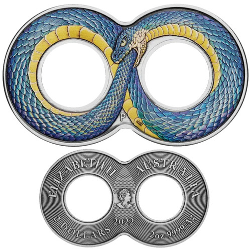 Moneta argento ouroboros 2022 - ouroboros,
