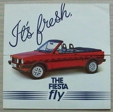 FORD FIESTA FLY XR2 & S CONVERTIBILE depliant vendita auto 1982