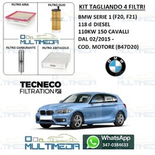 TAGLIANDO 4 FILTRI TECNECO BMW
