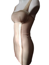 S TEZENIS CANOTTIERA modellante sottoveste retina tulle tuttonudo nude beige
