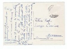 Cartolina autografo MAURO REGGIANI  e UGO VITTORE BARTOLINI pittore 1949 Cerrina