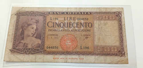 Banconota 500 cinquecento lire - 500,