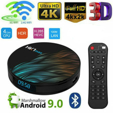 SMART TV BOX ANDROID 9.0 IPTV 4K FULL HD 1080 4GB 64GB ROM DECODER WIFI HK1 MAX