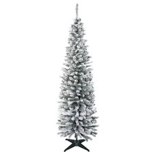 ALBERO DI NATALE SLIM 180 Cm Innevato Artificiale Con 390 Rami E Base Pieghevole