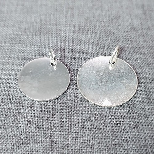 Charm tondo argento sterling
