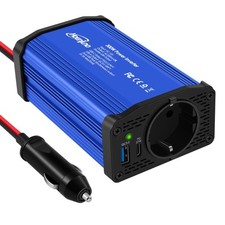 Inverter Da 300 W, 12 V a 220 – 230 V, Con Presa Europea E Porta USB Di Tipo C E