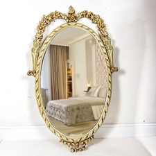 Specchio da parete veneziano vintage antica specchiera in legno oro Anni '30 '40