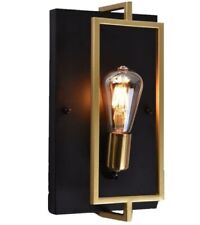 APPLIQUEM DA MURO E27 MAX90W NERO BRONZO 220V DA INTERNO LAMPADA A VISTA