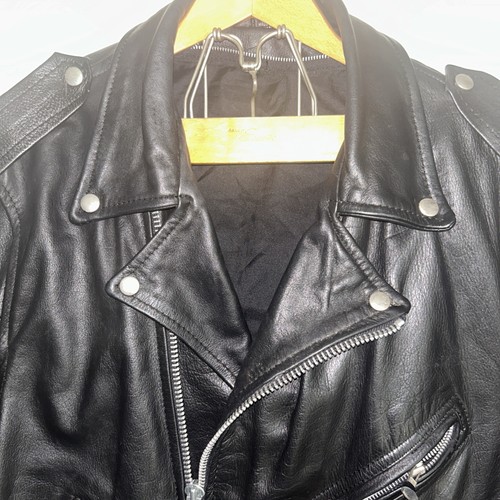 Giacca pelle biker vintage