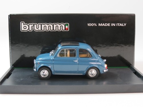 Brumm fiat 500f chiusa - fiat, blu
