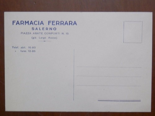 Vecchia cartolina farmacia - vecchia,