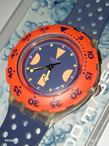 Swatch scuba 1990 deep - swatch, blue