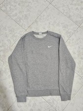 Felpa Nike Vintage Grigia Taglia L Nuova Cotone Tutte Le Stagioni Streetwear 