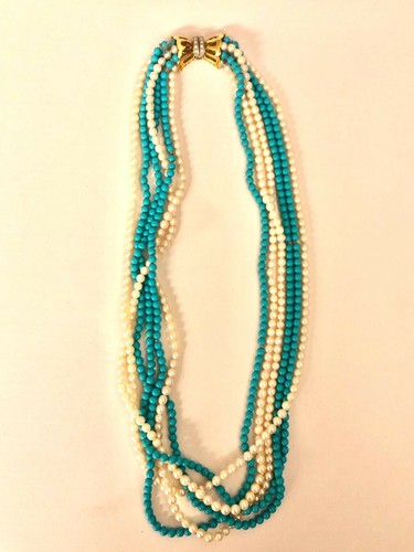 Collana perle bianca - perle,