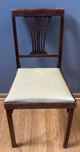 Sedia pieghevole vintage leg - vintage, o