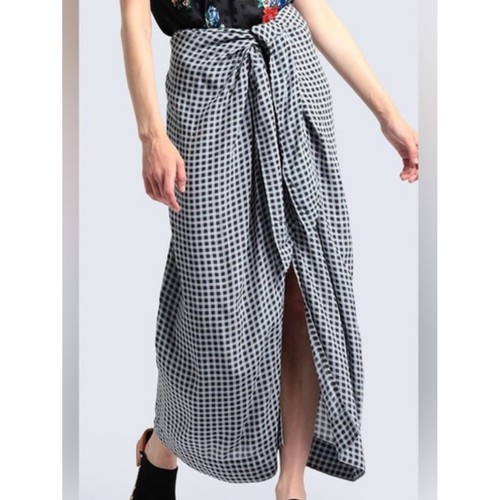 Ganni gonna midi crepe di - midi,