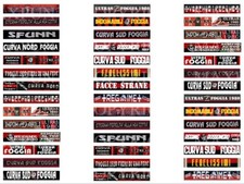 SUBBUTEO - 42 ADESIVI FOGGIA TIFOSERIE SUPPORTERS per GRADINATA TRIBUNA e CURVA