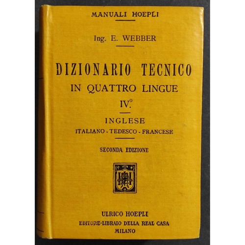 Dizionario tecnico quattro - dizionario, in