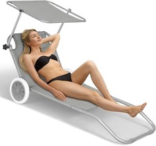 SPRINGOS Lettino prendisole da