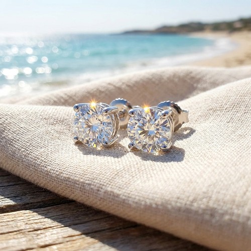 Orecchini punto luce - , con