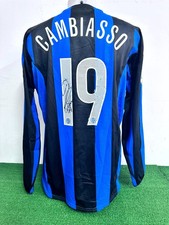 MAGLIA INTER CAMBIASSO PUPI MATCH WORN SHIRT JERSEY CAMISETA COA 2004/2005