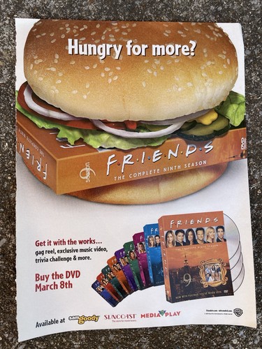 Friends season dvd promo - 9, ad