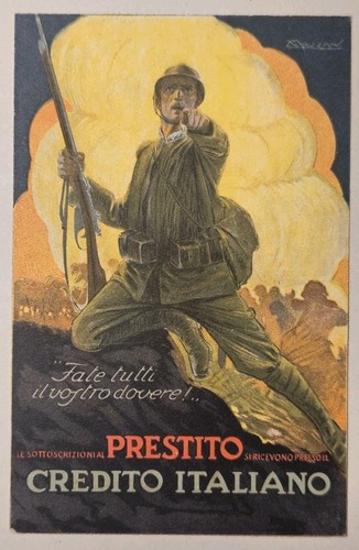 Cartolina ww1 sottoscrizione - cartolina,