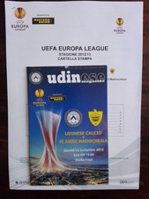 PROGRAMMA UFFICIALE + CARTELLA STAMPA UDINESE VS ANZHI MAKHACHKALA EUROPA LEAGUE