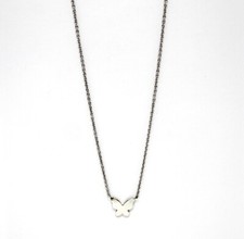 18k White Gold Butterfly Chain