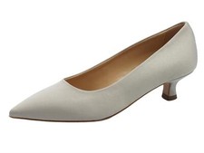 Nacree 894M001 Raso Nude Decolte a punta per donna in tessuto con tacco basso