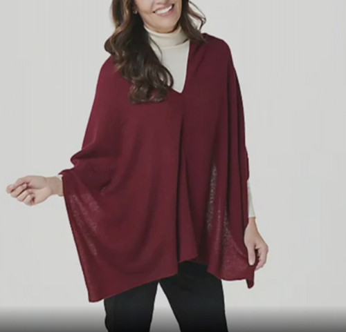 Poncho vivid cashmere - vivid, in