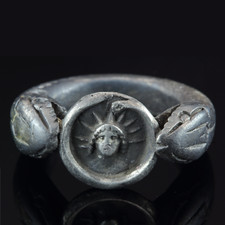 Anello romano in argento con