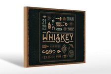 Targa legno scritta whisky - targa,